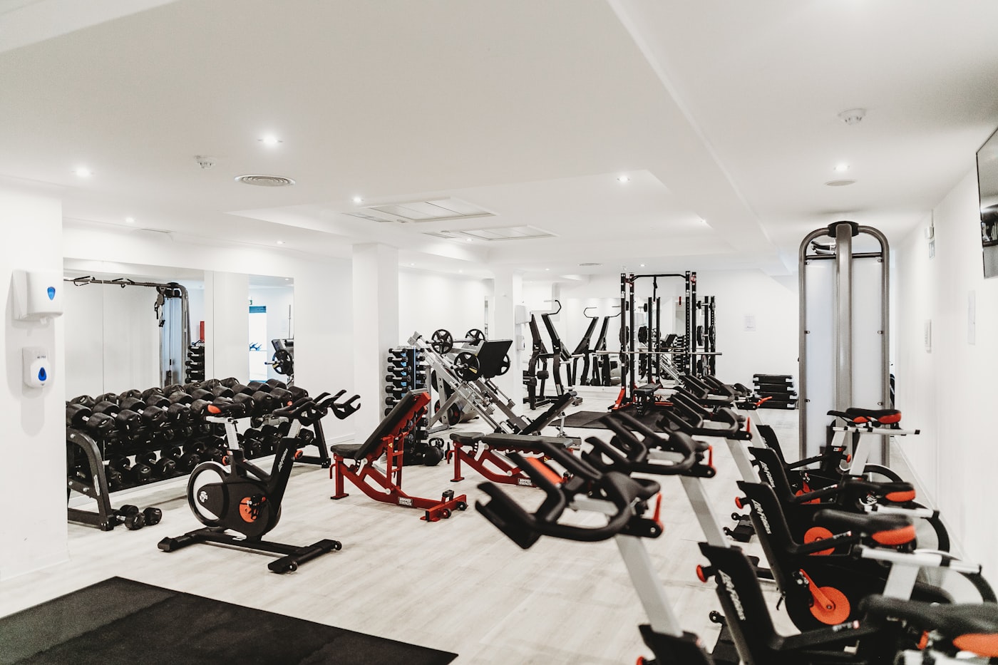 Modern gym interior